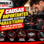 Diagnóstico de consumo eléctrico parasitario que descarga la batería del auto