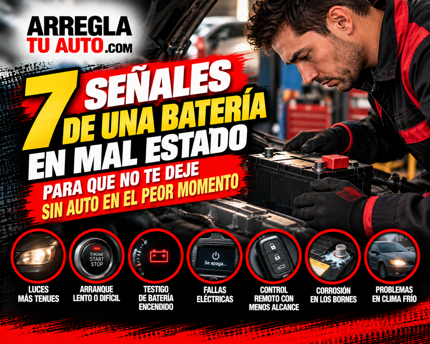 7 señales para cambiar la bateria