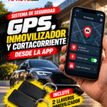 GPS, inmovilizador y cortacorriente para auto con aplicación móvil