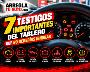 7 testigos del tablero del auto que pueden indicar una falla